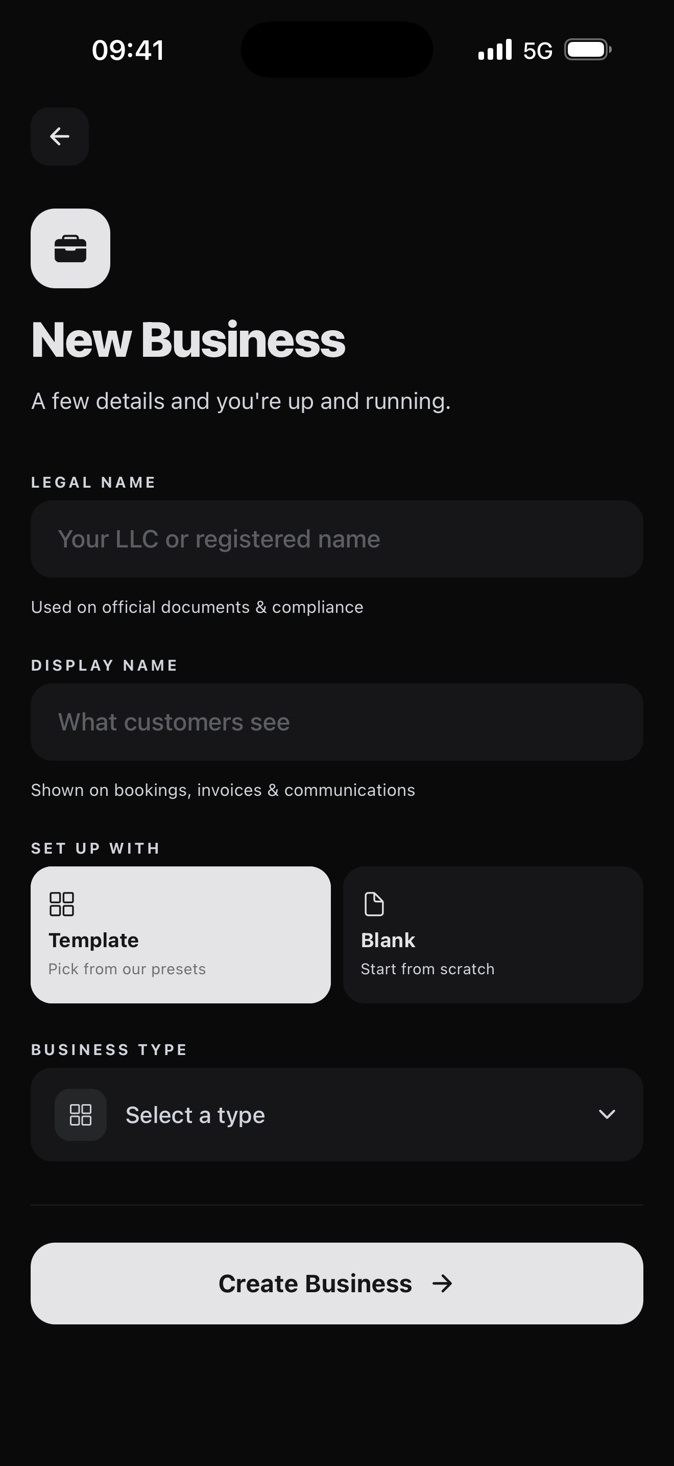 Card display customization screen